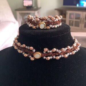 ⭐️2 PIECE BOHO Choker Bracelet Set